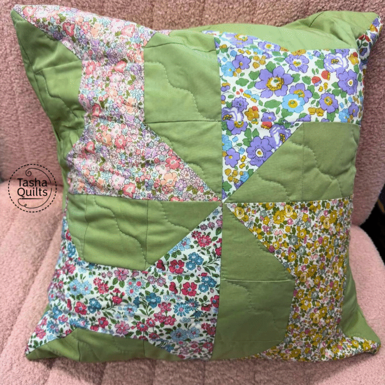 Mini Quilt Turned Pillow