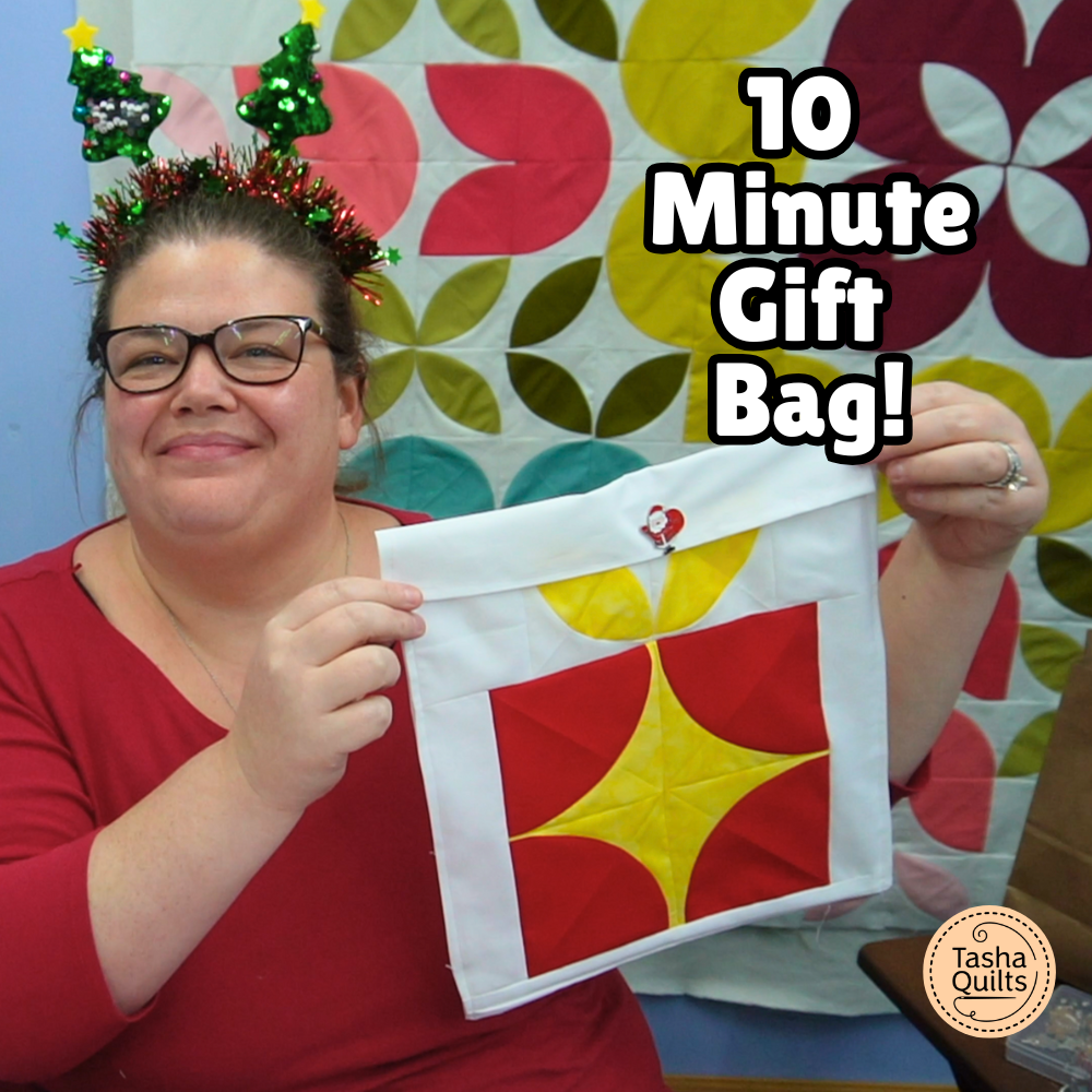 10 Minute Fabric Gift Bag