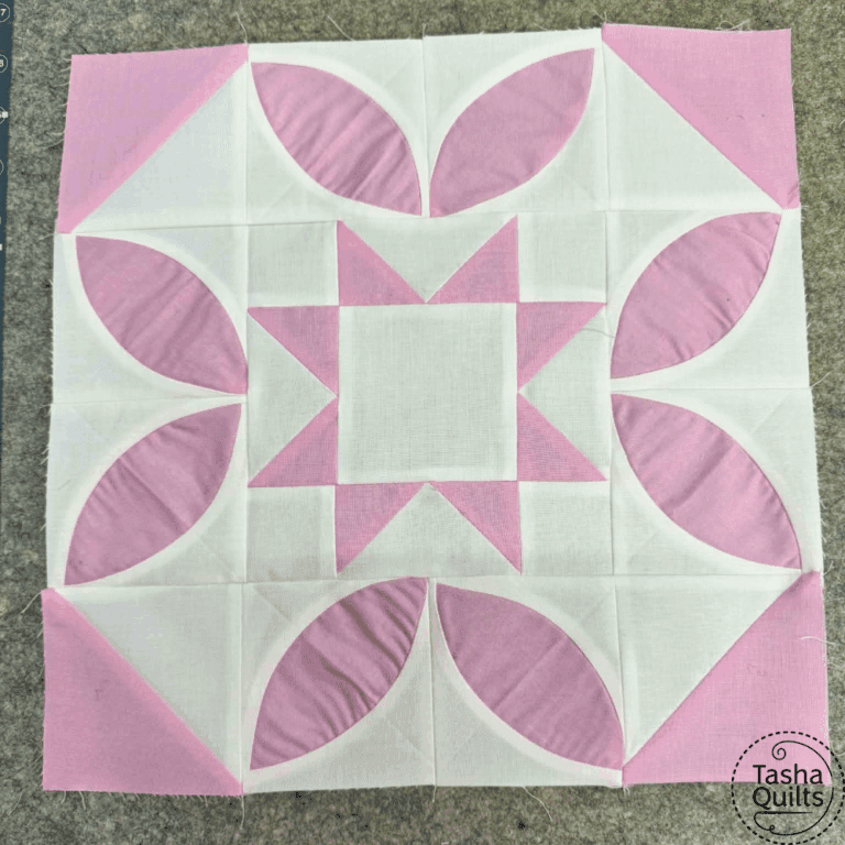 Swirling Sawtooth Star: A Modern Take on the Classic Sawtooth Star Quilt Block