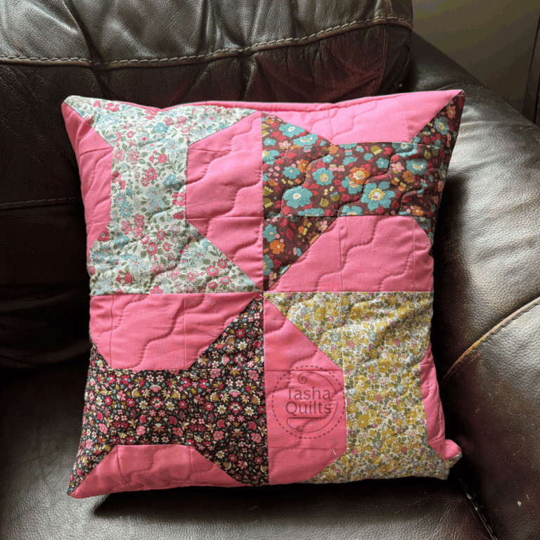 How to Turn a Mini Quilt into an Envelope Pillow (No Binding)